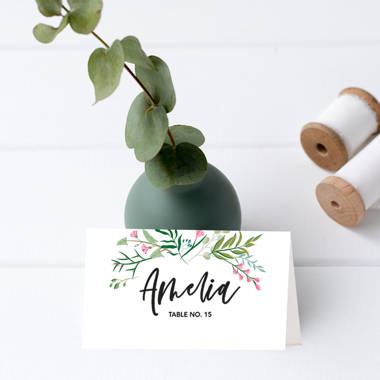 Party table store name cards